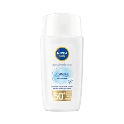 Nivea นีเวีย ซัน เดอร์มา อินวิซิเบิ้ล เดลี่ ฟลูอิด เอสพีเอฟ50+ 40 มล.