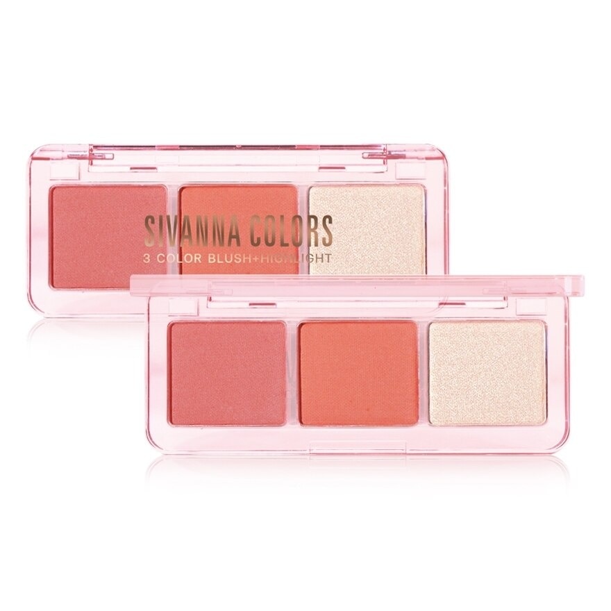 Sivanna Sivanna 3 Color Blush + Highlight 4.8g.