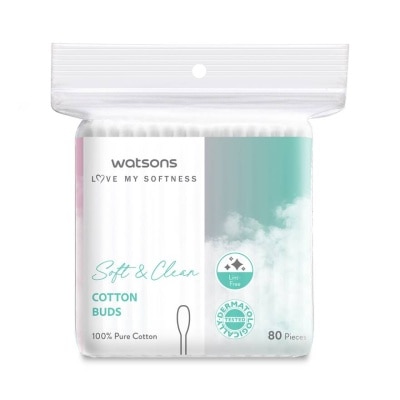 WATSONS วัตสัน สำลีก้าน 80 ก้าน.