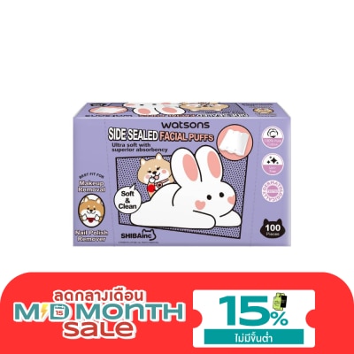 WATSONS วัตสันสำลีแผ่นรีดข้าง 100แผ่น (Shibainc Comics).. image