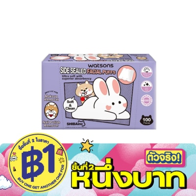 WATSONS - วัตสันสำลีแผ่นรีดข้าง 100แผ่น (Shibainc Comics).. image