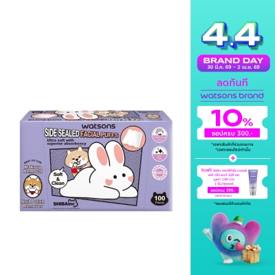 Watsons - Watsons Side Sealed Facial Puffs 100s (Shibainc Comics)..