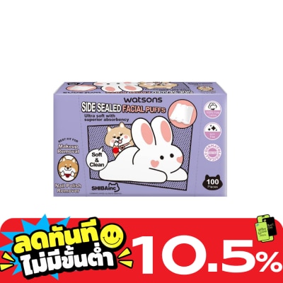 WATSONS วัตสันสำลีแผ่นรีดข้าง 100แผ่น (Shibainc Comics).. image