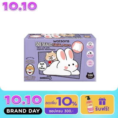 WATSONS วัตสันสำลีแผ่นรีดข้าง 100แผ่น (Shibainc Comics).. image