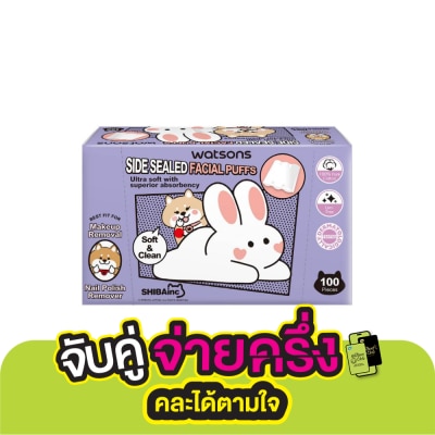 Watsons Watsons Side Sealed Facial Puffs 100s (Shibainc Comics)..