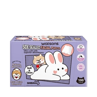 Watsons Watsons Side Sealed Facial Puffs 100s (Shibainc Comics)..