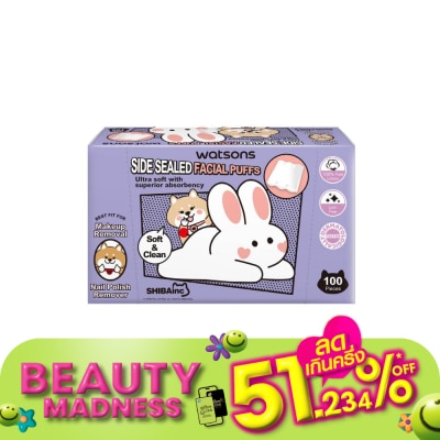 Watsons Watsons Side Sealed Facial Puffs 100s (Shibainc Comics)..