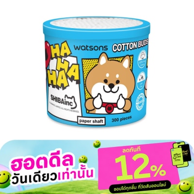 WATSONS วัตสันสำลีก้านกระดาษ 300 ก้าน (Shibainc Comics). image
