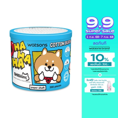 WATSONS วัตสันสำลีก้านกระดาษ 300 ก้าน (Shibainc Comics).