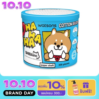 WATSONS วัตสันสำลีก้านกระดาษ 300 ก้าน (Shibainc Comics). image