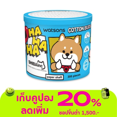 WATSONS - วัตสันสำลีก้านกระดาษ 300 ก้าน (Shibainc Comics).