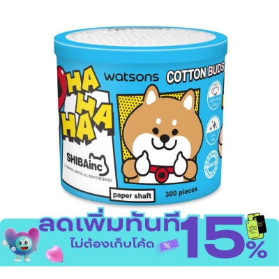 WATSONS วัตสันสำลีก้านกระดาษ 300 ก้าน (Shibainc Comics). image
