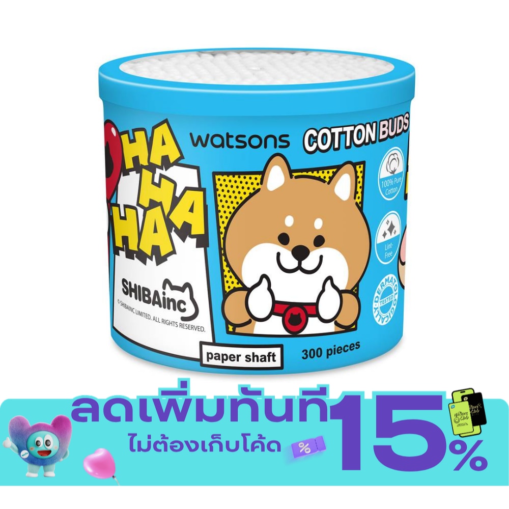 Watsons Paper Shalf Cotton Buds 300s.(Shibainc Comics) image