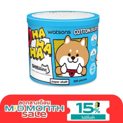 WATSONS วัตสันสำลีก้านกระดาษ 300 ก้าน (Shibainc Comics). image