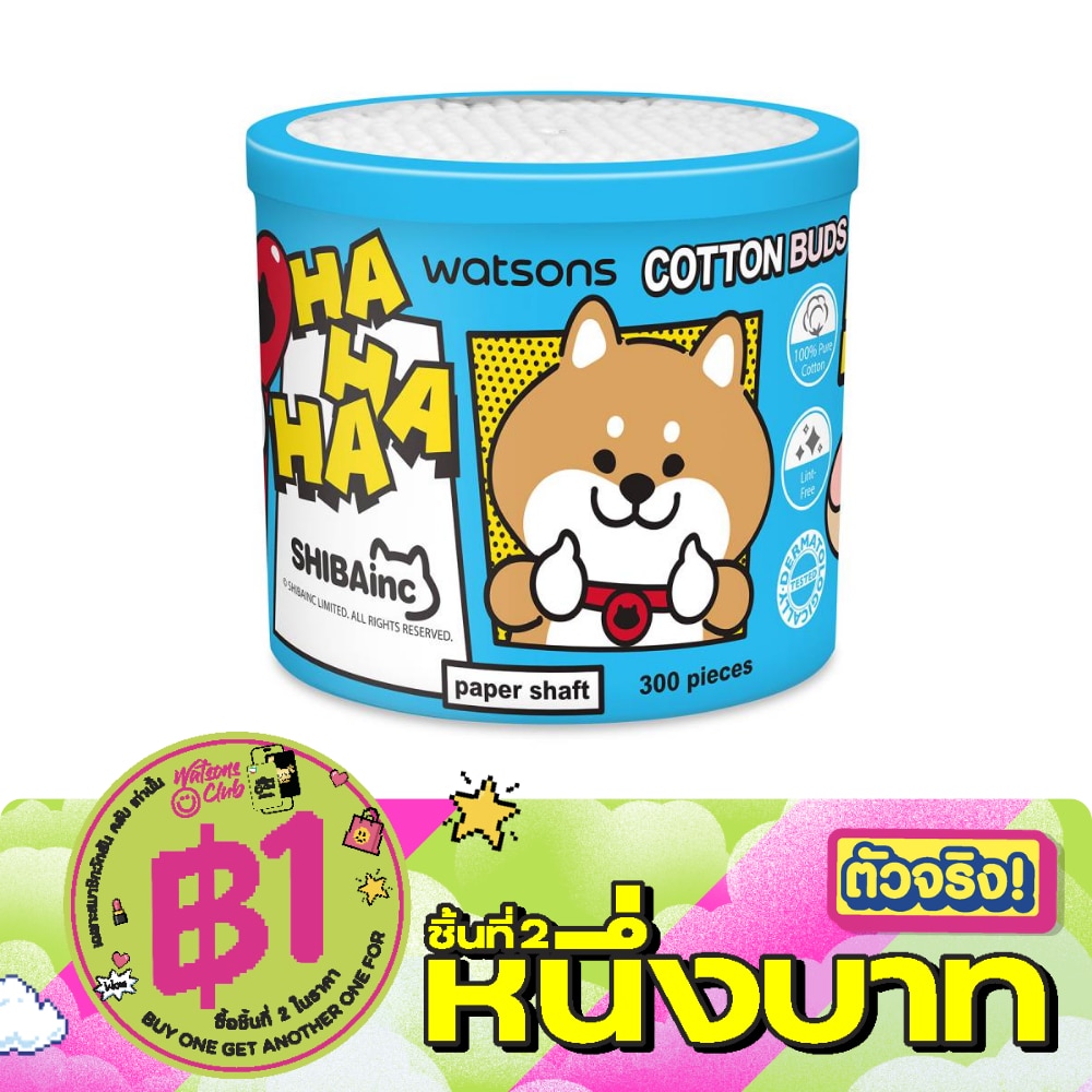 Watsons Paper Shalf Cotton Buds 300s.(Shibainc Comics) image