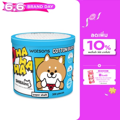 WATSONS - วัตสันสำลีก้านกระดาษ 300 ก้าน (Shibainc Comics).