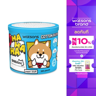 WATSONS วัตสันสำลีก้านกระดาษ 300 ก้าน (Shibainc Comics).
