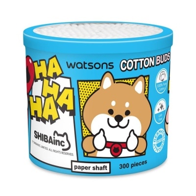 WATSONS วัตสันสำลีก้านกระดาษ 300 ก้าน (Shibainc Comics).