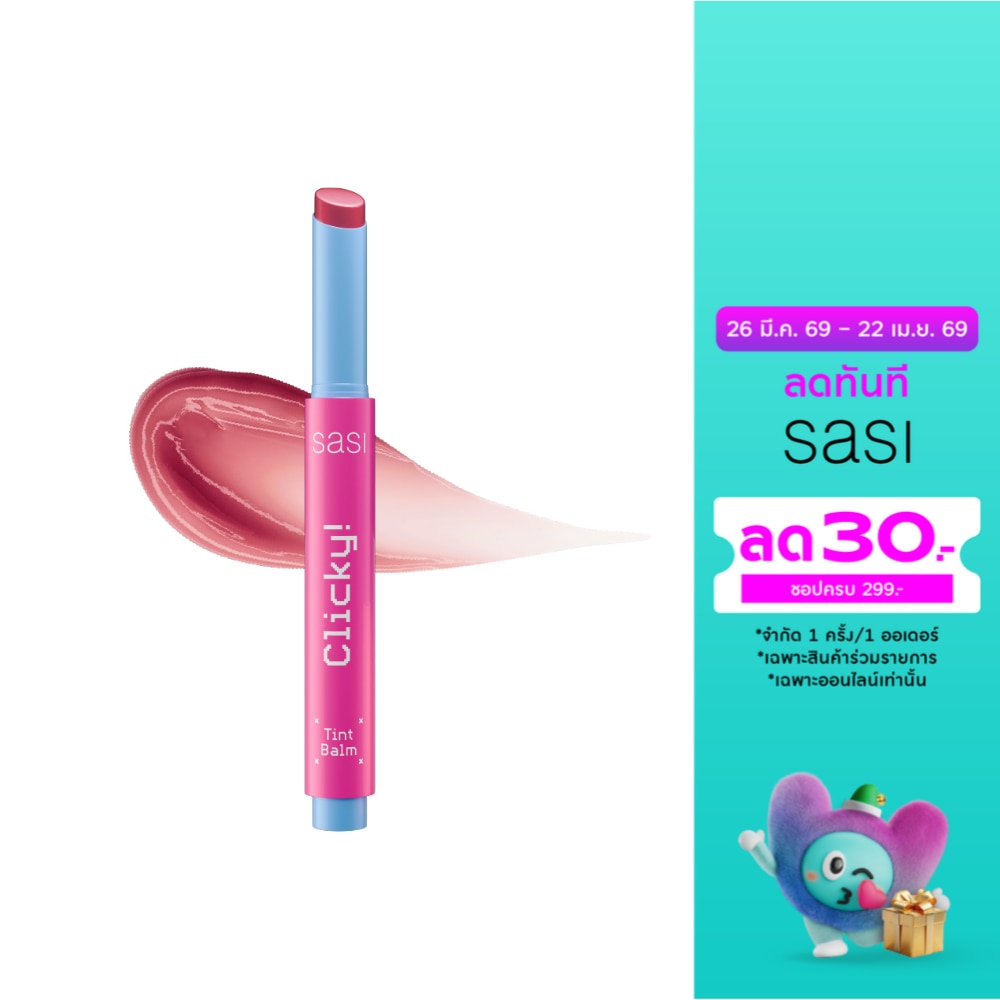 Sasi Clicky Tint Balm 1.8g. 1991 Pink Polka Dot