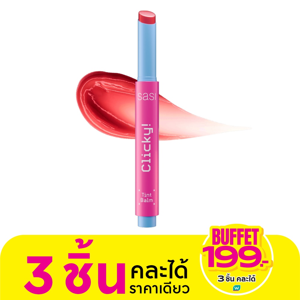Sasi Clicky Tint Balm 1.8g. 1995 Orangie talkie