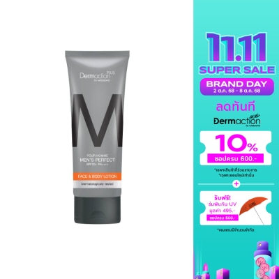 Dermaction Plus by Watsons Pour Homme Men's Perfect FaceBody Lotion SPF50+ PA++++