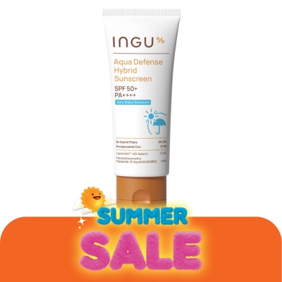 INGU - อิงกุ อควา ดีเฟนซ์ ไฮบริด ซันสกรีน กันแดดกันน้ำ SPF 50+ PA++++ 30 กรัม