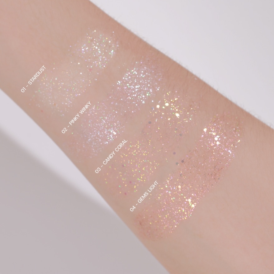 Meilinda Twinkle Glitter Shadow 2.5ml. 01 Stadust