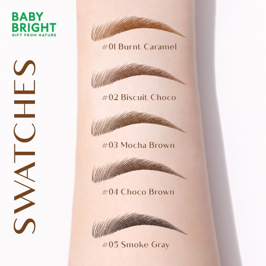 Baby Bright Razor Sharp Brow Pencil 0.15g. 02 Biscuit Choco