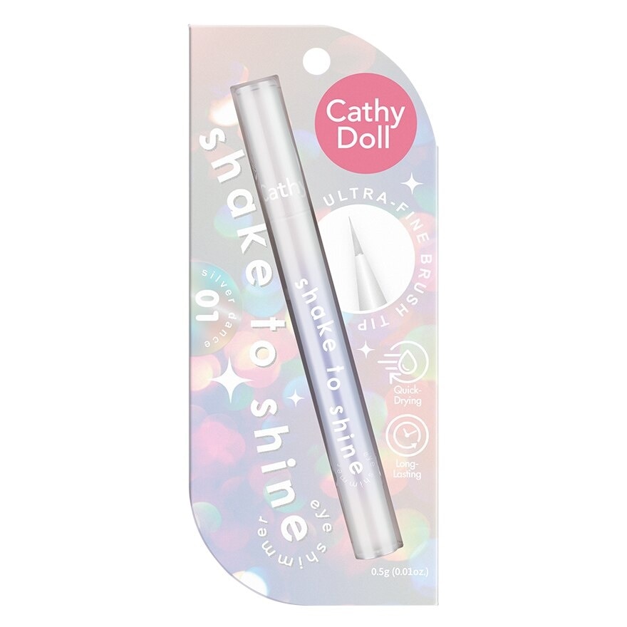 Cathy Doll Shake To Shine Eye Shimmer 0.5g. 01 Silver Dance