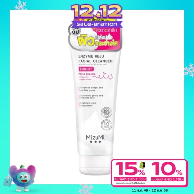 Mizumi มิซึมิ โฟมล้างหน้า เอนไซม์ รีจู เฟเชียล คลีนเซอร์ ไบรท์ 100 มล.