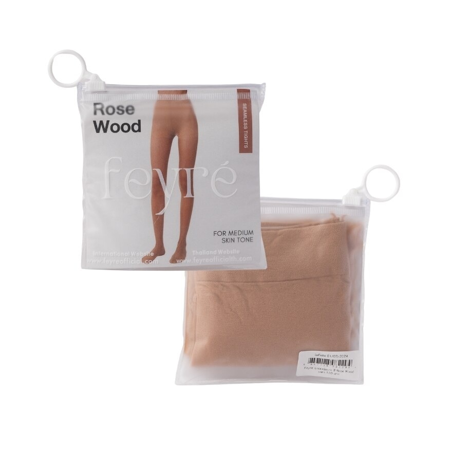 Feyre Linen Sheer Seamless Tights Rose Wood