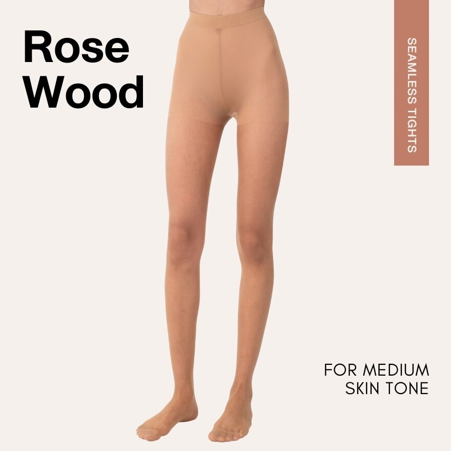 Feyre Linen Sheer Seamless Tights Rose Wood