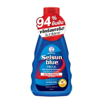 Selsun Blue เซลซั่น บลู เอ๊กซ์ตร้า สเตร็ง โปร-เอ๊กซ์ แอนตี้-แดนดรัฟ แชมพู 120 มล.