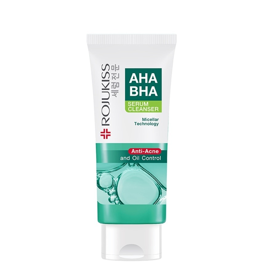 Rojukiss AHA BHA Serum Cleanser 100 G. คลีนเซอร์เนื้อใส ไมเซลล่า ลดสิว รอยสิว คุมมัน