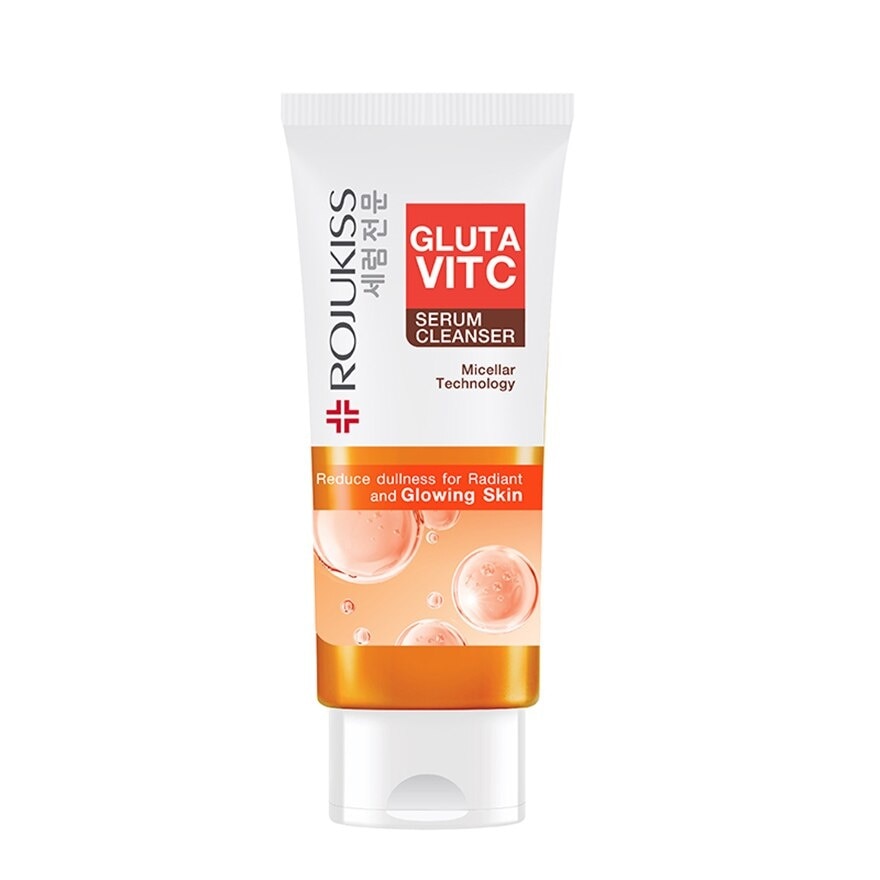 Rojukiss Gluta Vit C Serum Cleanser 100 G. คลีนเซอร์เนื้อใส ไมเซลล่า ผิวกระจ่างใส