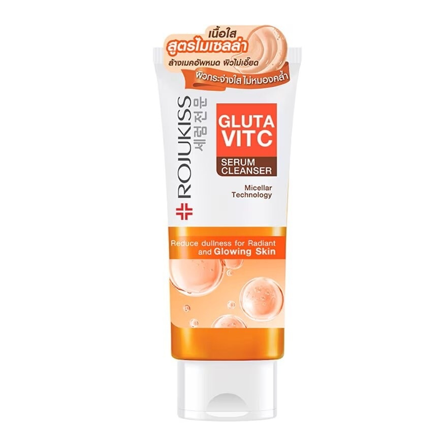 Rojukiss Gluta Vit C Serum Cleanser 100 G. คลีนเซอร์เนื้อใส ไมเซลล่า ผิวกระจ่างใส