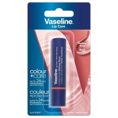 Vaseline Vaseline Lip Care Colour+ Care Mellow Rose 3 G. ลิปบำรุงริมฝีปาก สดใส ฉ่ำวาว ชุ่มชื้น