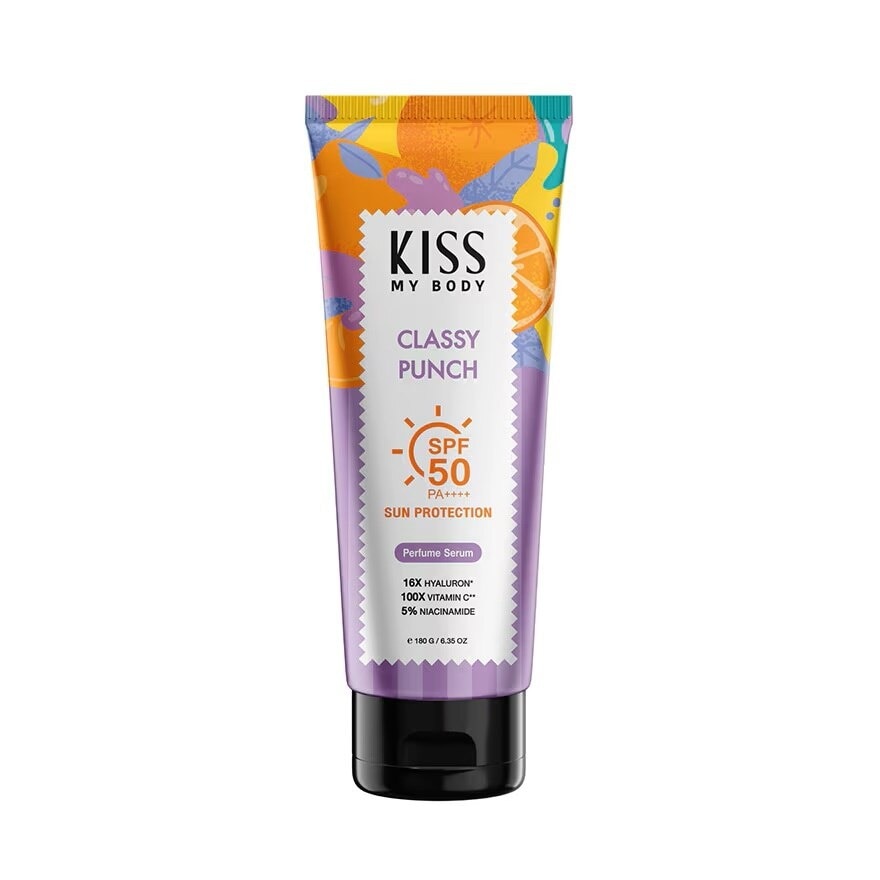 Kiss My Body Sun Protection Perfume Serum SPF 50 PA++++ Classy Punch 180 G.