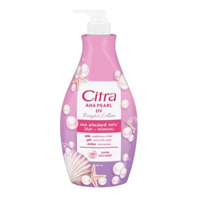 Citra Citra AHA Pearl UV Bright Lotion 500 Ml. โลชั่น ผิวไบรท์ ออร่า ดูกระจ่างใส