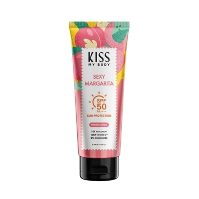 Kiss My Body คิส มาย บอดี้ ซัน โพรเทคชั่น เพอร์ฟูม เซรั่ม SPF50PA++++ เซ็กซี่ มาร์การิต้า 180 กรัม