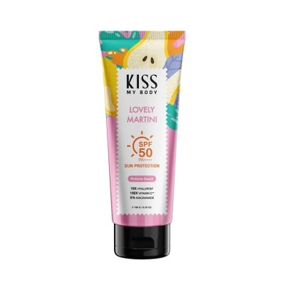 Kiss My Body คิส มาย บอดี้ ซัน โพรเทคชั่น เพอร์ฟูม เซรั่ม SPF 50 PA++++ เลิฟลี่ มาร์ทินี่ 180 กรัม