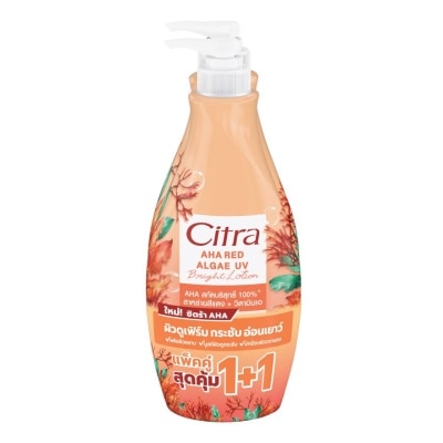 Citra Citra AHA Red Algae UV Bright Lotion 300 Ml.Twin Pack ผิวเฟิร์มกระชับ ตึง อ่อนเยาว์