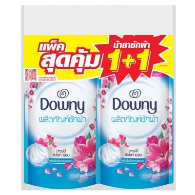 Downy ดาวน์นี่ ผลิตภัณฑ์ซักผ้า สูตรเข้มข้น ซันไรท์ เฟรช คลีน ถุงเติม 460 มล.แพ็ค2