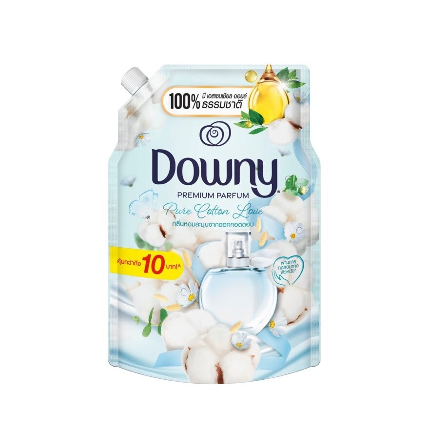 Downy Premium Parfum Concentrated Fabric Softener Pure Cotton Love Refill 1.1 L.