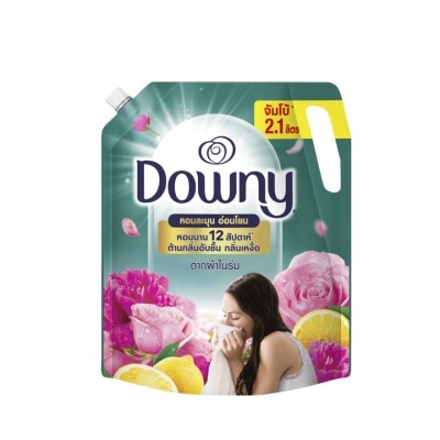 Downy ดาวน์นี่ ผลิตภัณฑ์ปรับผ้านุ่ม สูตรเข้มข้นพิเศษ ตากผ้าในร่ม ถุงเติม 2.1 ลิตร