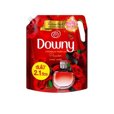 Downy ดาวน์นี่ พรีเมียม เพอร์ฟูม ผลิตภัณฑ์ปรับผ้านุ่ม เข้มข้นพิเศษ แพชชั่น ถุงเติม 2.1 ลิตร