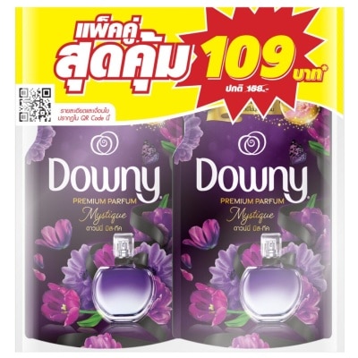 Downy ดาวน์นี่ พรีเมียมเพอร์ฟูม ผลิตภัณฑ์ปรับผ้านุ่ม สูตรเข้มข้นพิเศษ มิสทีค ถุงเติม470มลX2