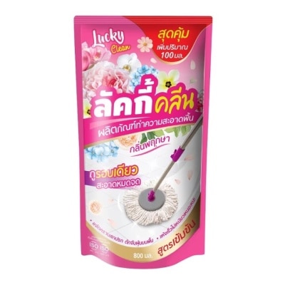 Lucky ลัคกี้ คลีน น้ำยาถูพื้น กลิ่นพฤกษา 800มล.