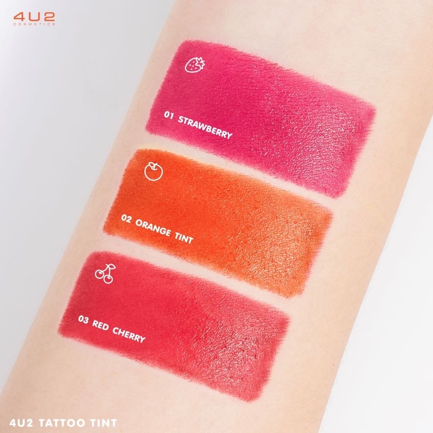 4U2 Tattoo Lip Tint 3g. 02 Orange Tint