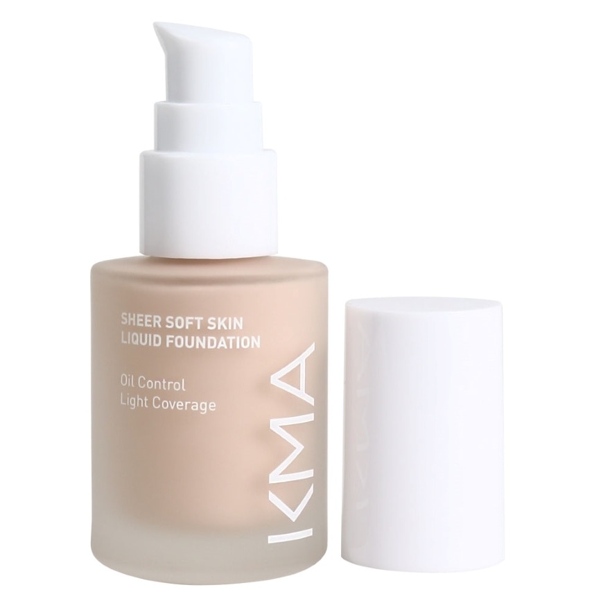 KMA Sheer Soft Skin Liquid Foundation SPF 50+ PA++++ 30ml. 00 Porcelain